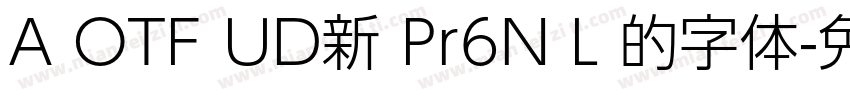 A OTF UD新 Pr6N L 的字体字体转换